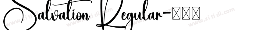 Salvation Regular字体转换